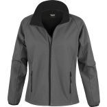 Veste Softshell femme Printable R231F - Charcoal / Black