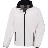 Veste Softshell homme Printable R231M - White / Black