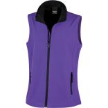 Bodywarmer Softshell Femme Printable R232F - Purple / Black