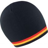 Bonnet "Supporter" R368X - Black / Red / Gold