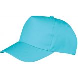 Casquette 5 panneaux Boston RC084X - Aqua