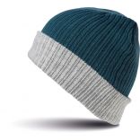 Bonnet "Chunky" - Teal / Grey