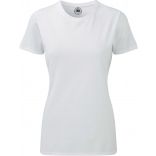 T-shirt femme polycoton col rond RU165F - White