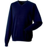 Pull homme col V RU710M - French Navy