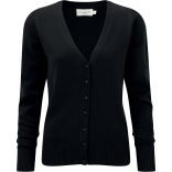 Cardigan femme col V RU715F - Black