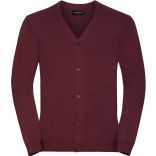 Pull homme Cardigan RU715M - Cranberry Marl