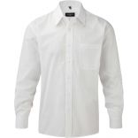 Chemise manches longues homme Popeline Polycoton RU934M - White