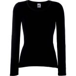 T-shirt femme manches longues Valueweight SC61404 - Black