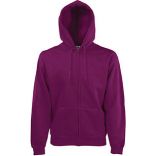 Sweat-shirt homme zippé à capuche classic SC62062 - Burgundy