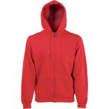 Sweat-shirt homme zippé à capuche classic SC62062 - Red