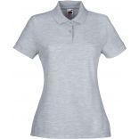 Polo femme piqué 65/35 SC63212 - Heather Grey