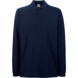 Polo homme manches longues premium SC63310 - Deep Navy