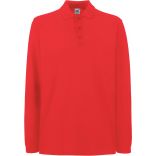 Polo homme manches longues premium SC63310 - Red