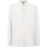 Polo homme manches longues premium SC63310 - White