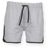 Short homme rétro SFM069 - Heather Grey / Black