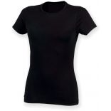 T-shirt femme col rond Feel Good SK121 - Black