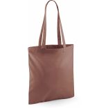 situation du Sac totebag coton à anses longues W101 - Chestnut - 42 x 38 cm