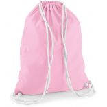 Gymsac en coton W110 - Classic Pink / White - 37 x 46 cm de dos