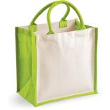 Sac cabas en jute W421 - Apple Green