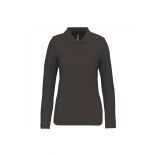 Polo manches longues femme Dark Grey - S