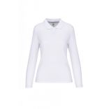 Polo manches longues femme White - XS