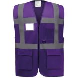 Gilet multifonction haute visibilité HVW801 - Purple