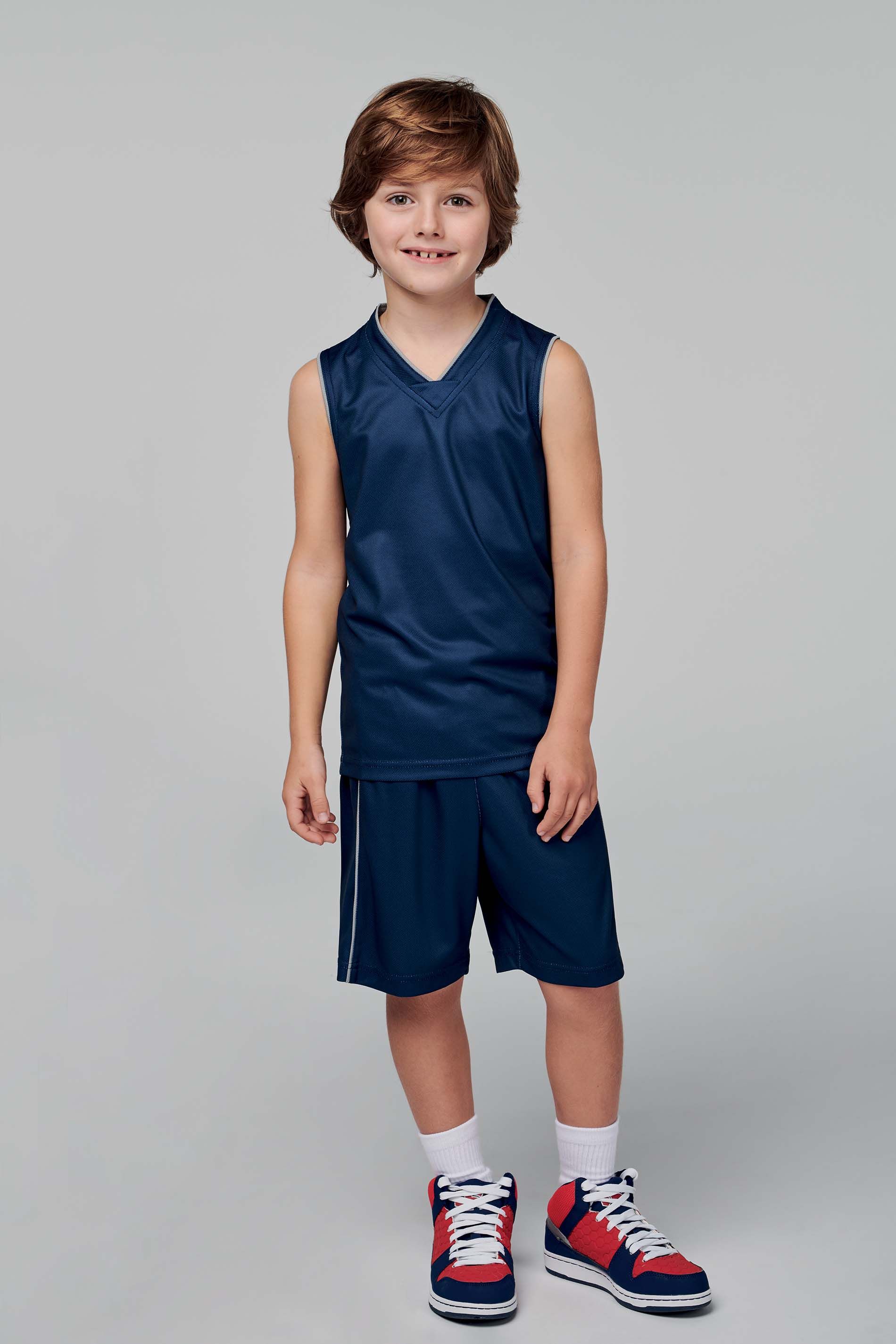 Short de basket enfant personnalisable en ligne chez Textile Direct
